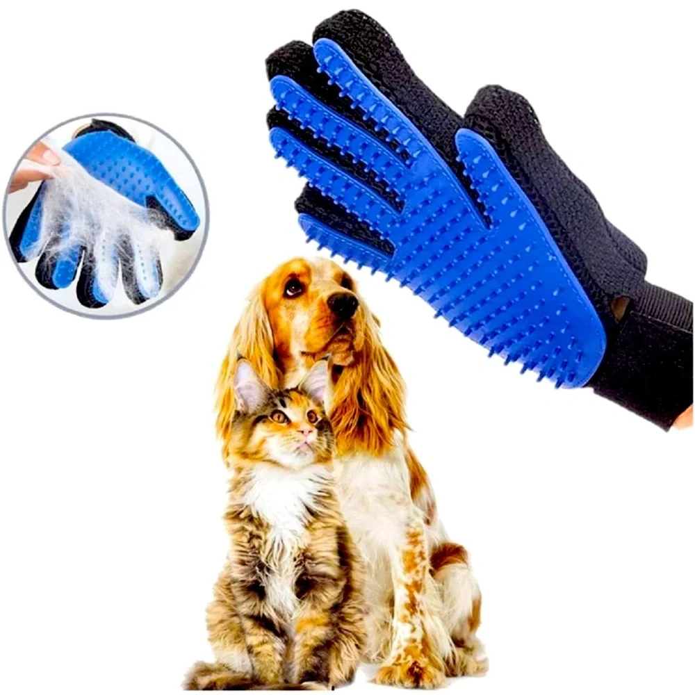 1 pet bathing brushing glove | grooming glove | pet grooming accessories